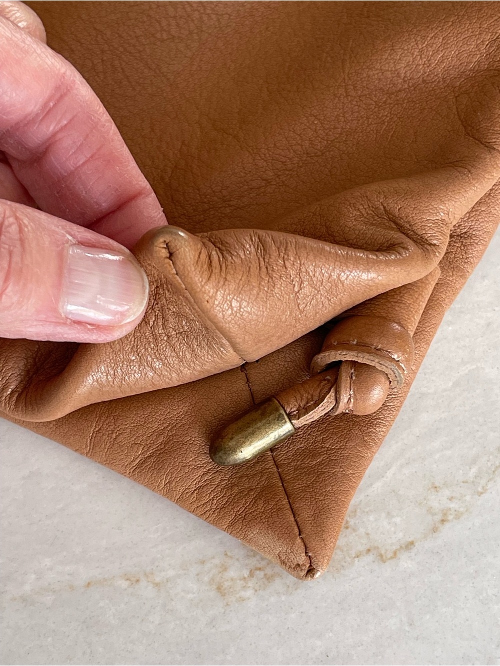 FREE PEOPLE Nicola Tan Leather Crossbody / Convertible Bag, GUC - Picture 10 of 15